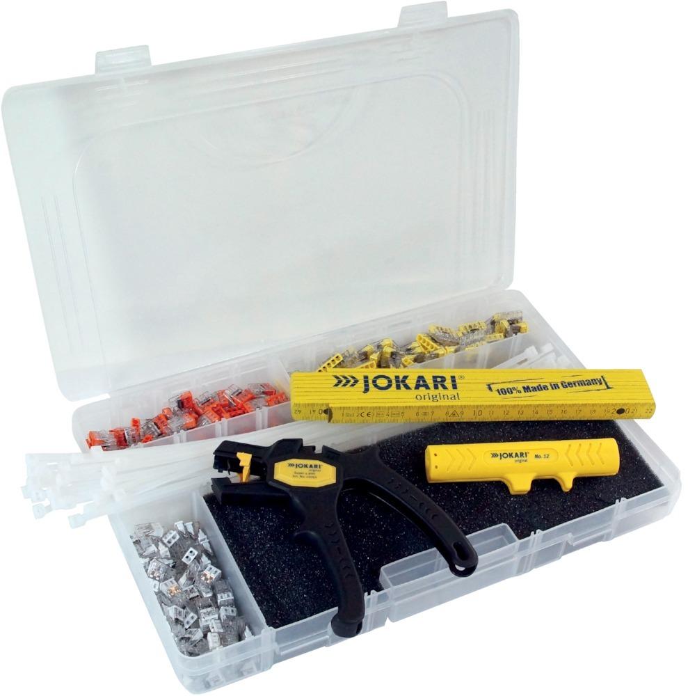 Abisolier- und Klemmenset404-teilig Jokari