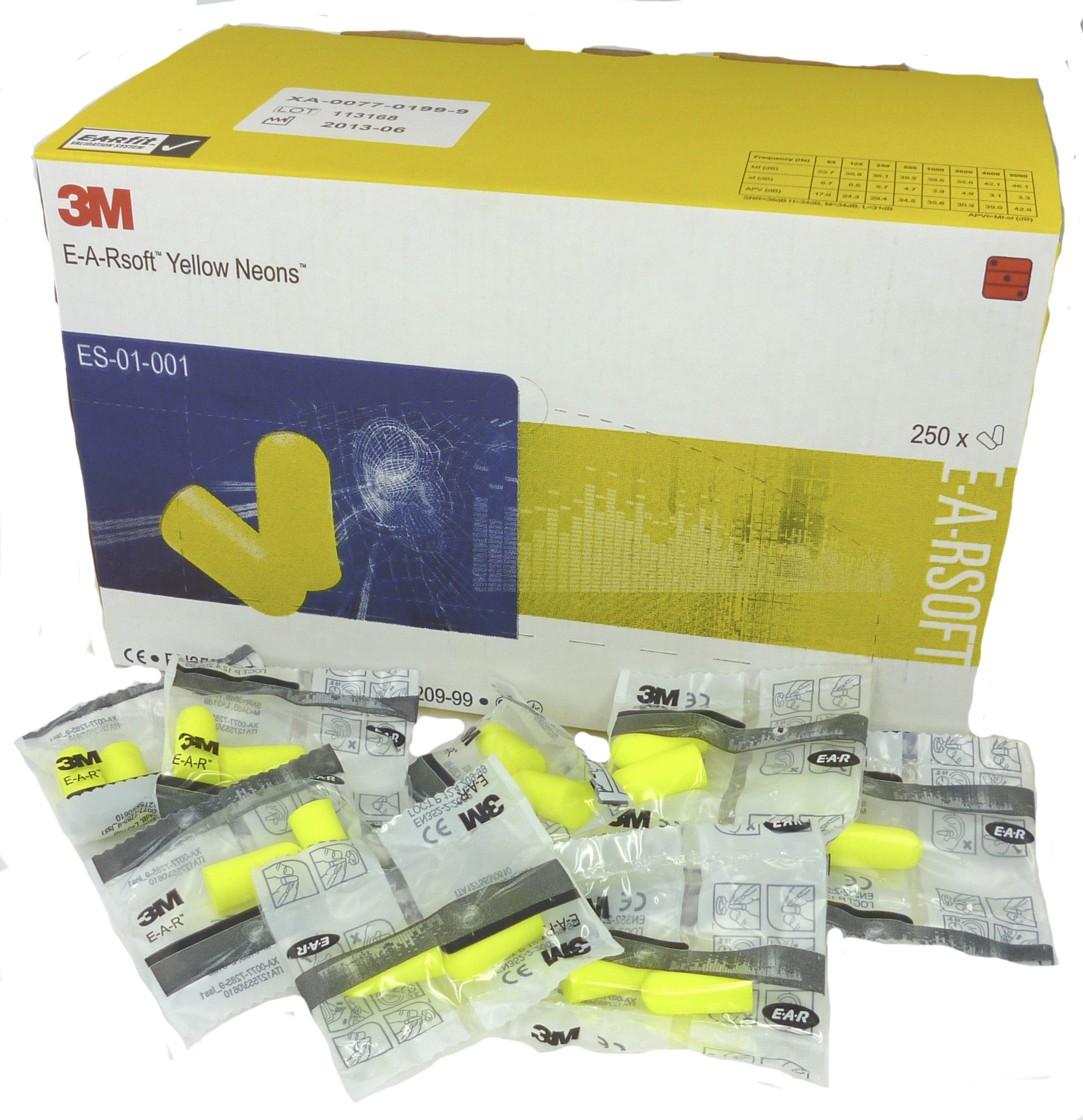 3M E-A-R Soft Yellow Neons