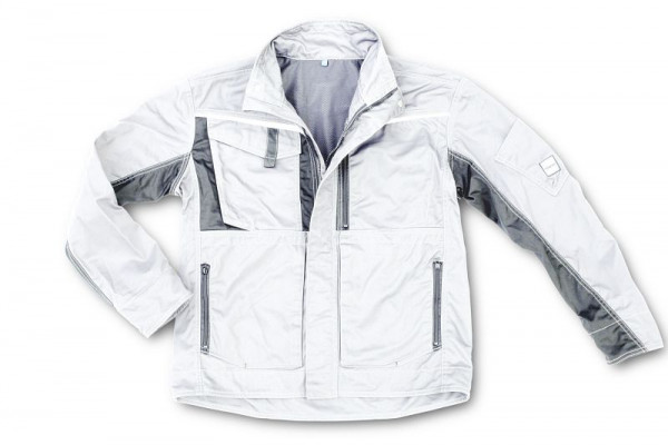 Excess Arbeitsjacke Champ weiß-grau, Größe: 3XL