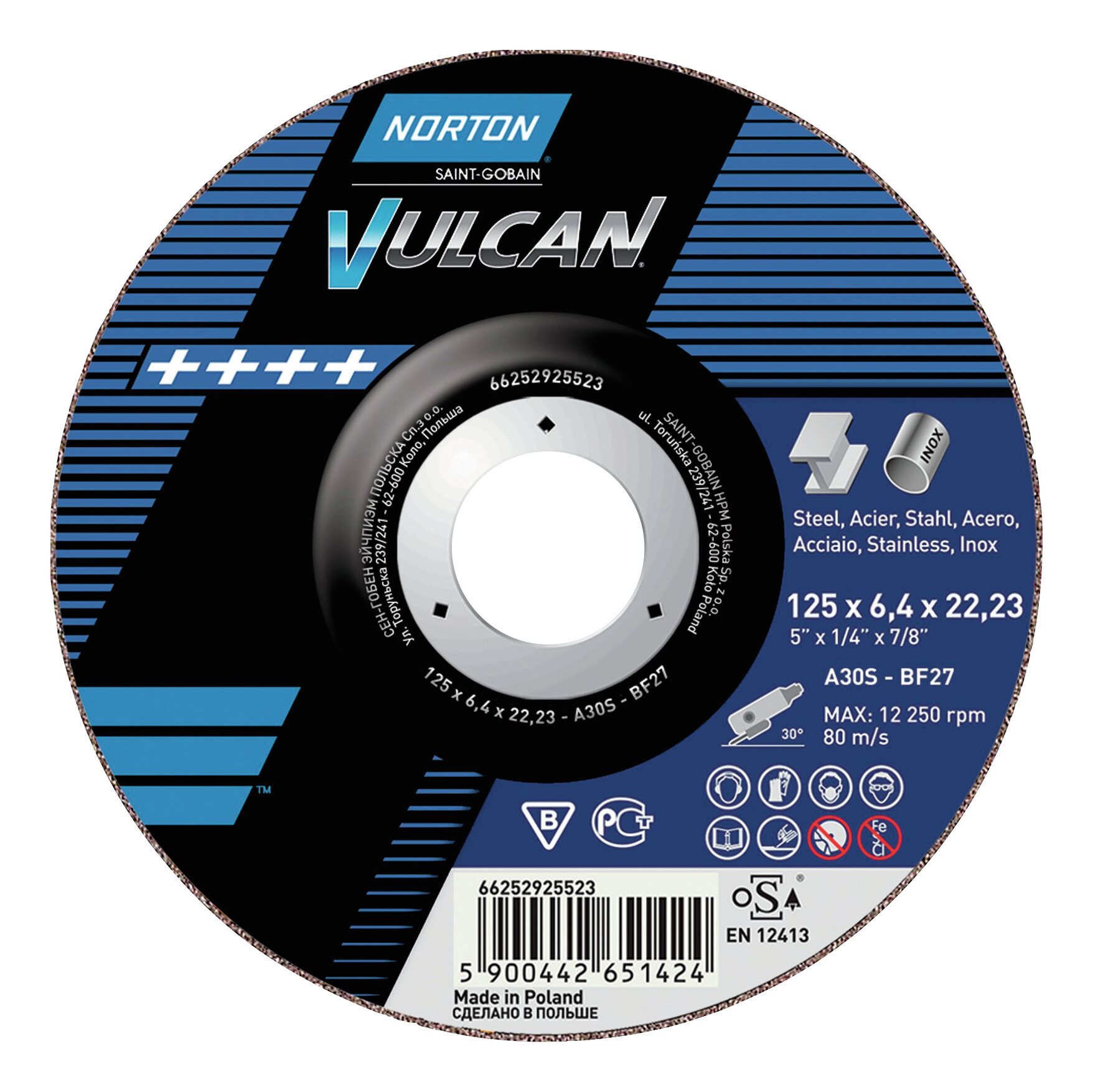 Norton Schruppscheibe Vulcan