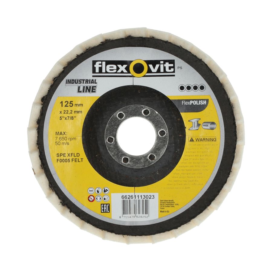 Filz-Fächerschleifteller 125 mm