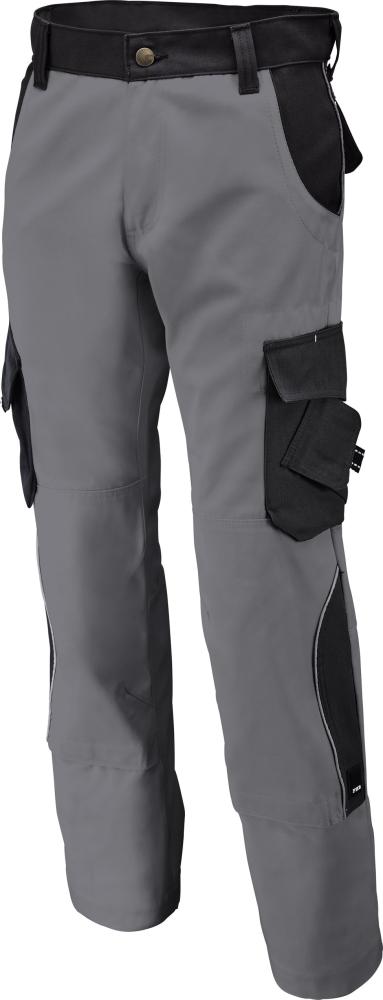 Arbeitshose Bruno, 300 g/qm,Gr. 58, grau/schwarz