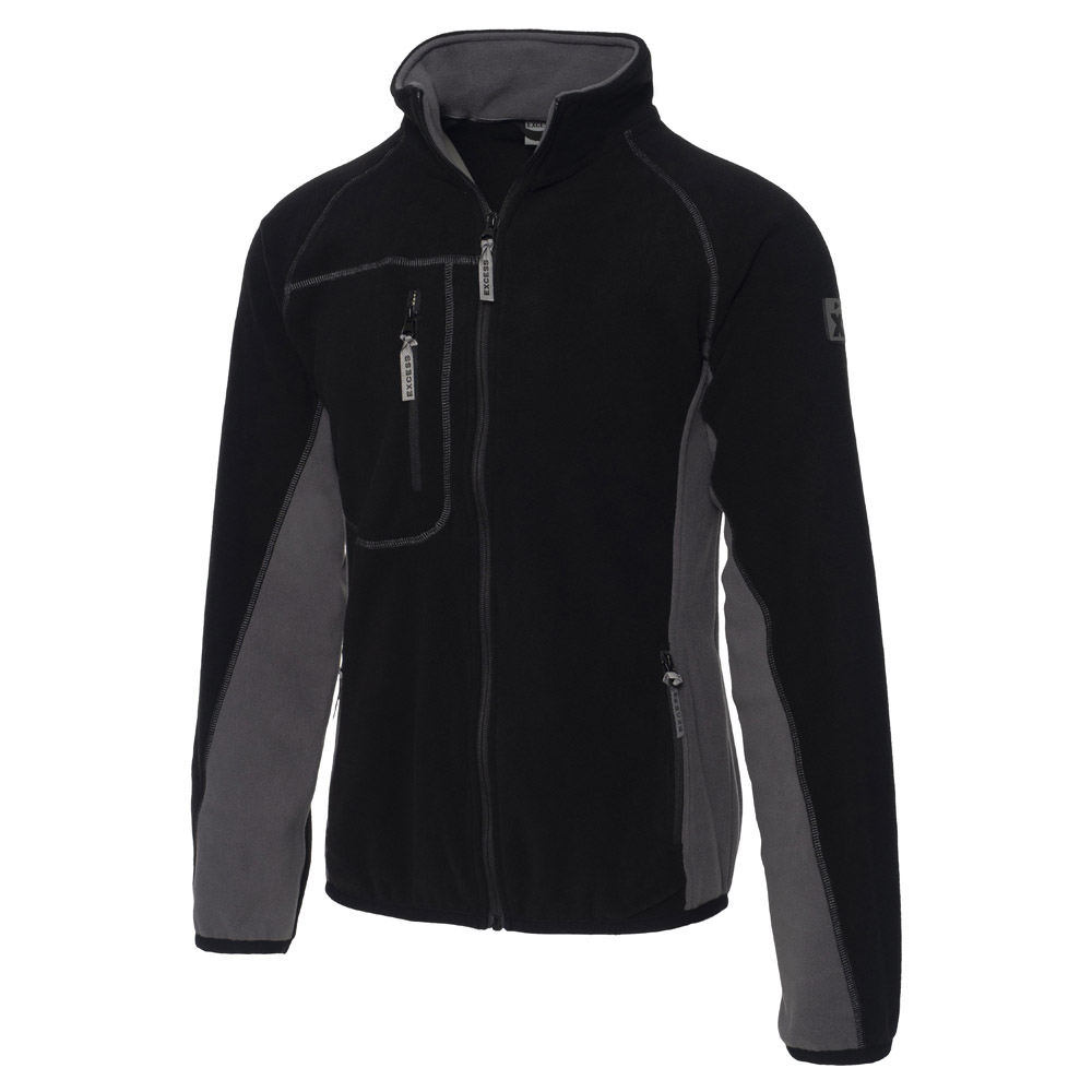 Excess Champ Fleecejacke, black-grey, Größe: 3XL