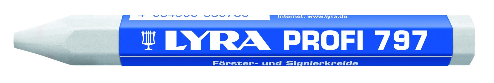 Signierkreide  sechskant  weiß