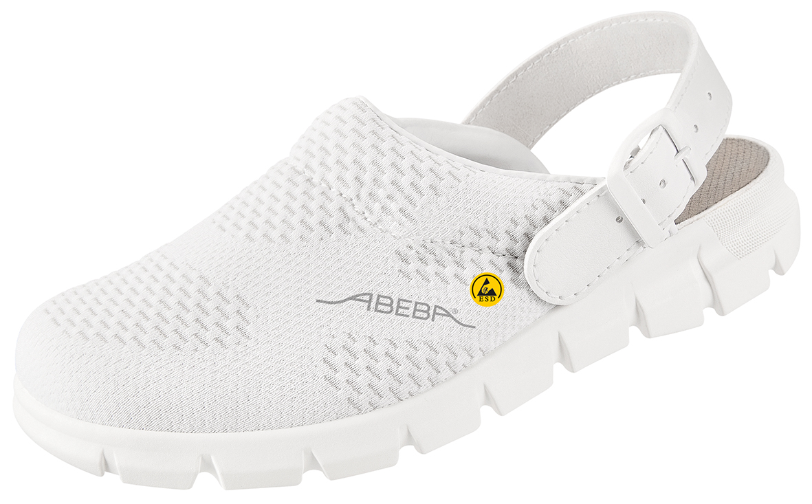 Clog - Dynamic - ABEBA - Gr. 45 - Weiß - Unisex