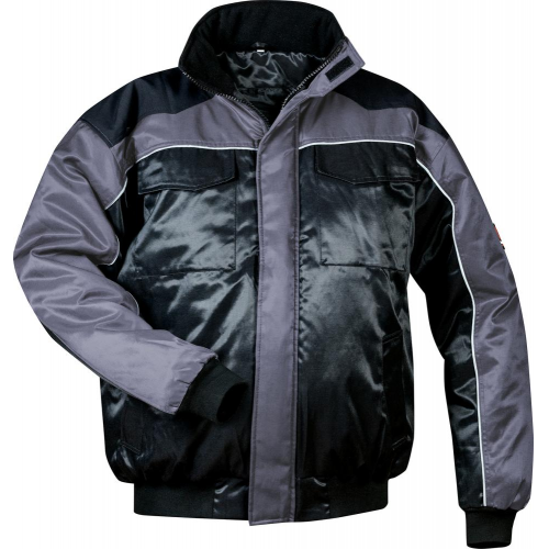 Craftland® Blouson Lenk Gr. S grau/schwarz