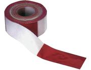 Absperrband 100 m-Rolle rot/weiß geblockt