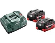 Akku-Starter Set LiHD 18,0 V 2 x 5,5 Ah Metabo Lad