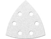Klettschleifbl.3eck 6 St.94mm K 40,weiss 6L.FORTIS