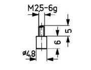 Messeinsatz Stahl Typ 10/ 4.8mm KÄFER