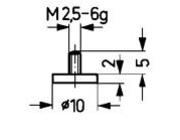 Messeinsatz Stahl Typ 11/10,0mm KÄFER