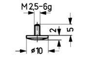 Messeinsatz Stahl Typ 12/10,0mm KÄFER