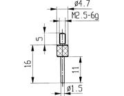 Messeinsatz Stahl Typ 14/ 1,5mm KÄFER