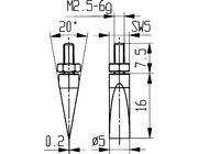 Messeinsatz Stahl Typ 20/ 5,0mm KÄFER