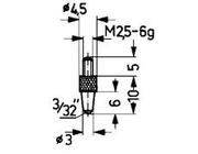 Messeinsatz Stahl Typ 21/ 3,0mm KÄFER