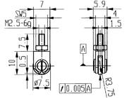 Messeinsatz Stahl Typ 22/ 7,5mm KÄFER