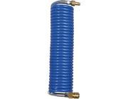 Spiralschlauch PA blau, Kupplung u Stecker NW7,2 8